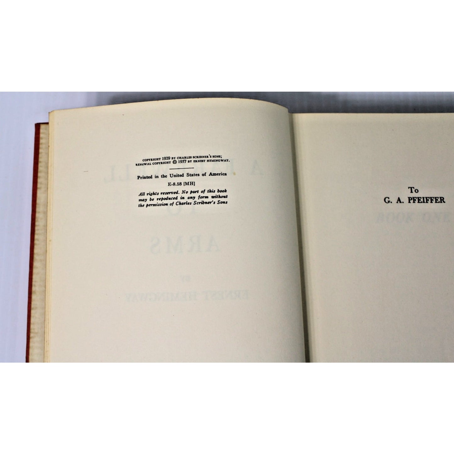 3 Volume Set- Ernest Hemingway- Farewell to Arms, To Have and Have Not, For Whom