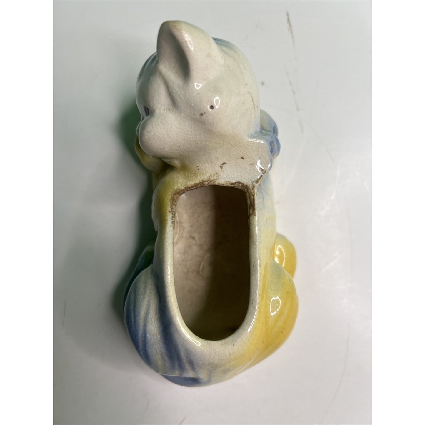Vintage McCoy Pottery Ceramic Cat Planter Made In USA No. 37