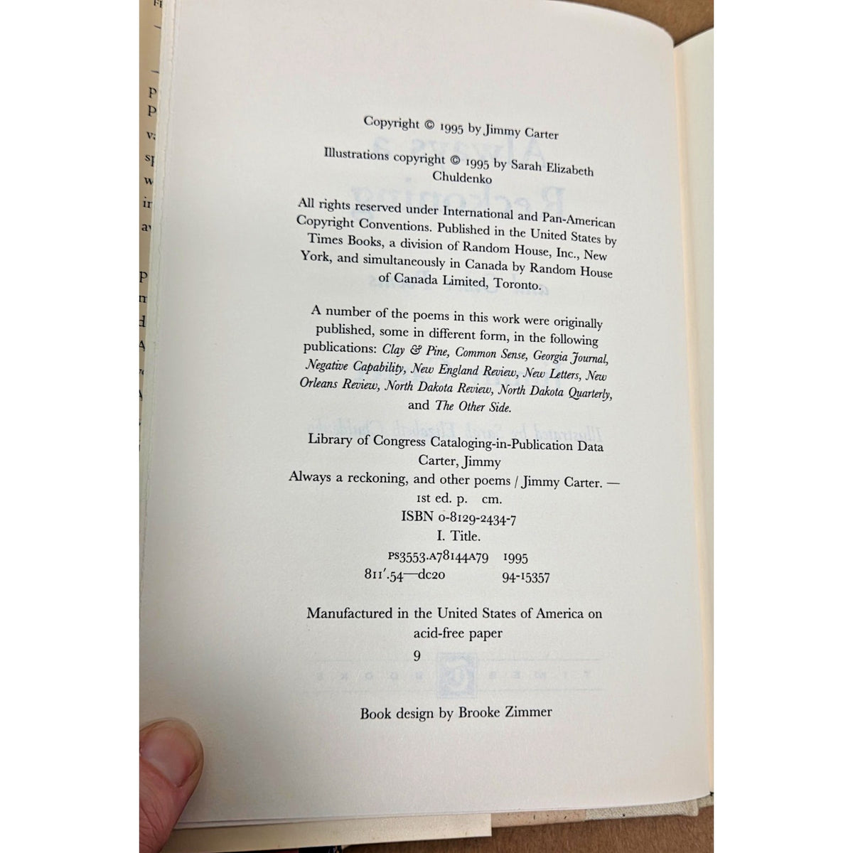 Jimmy Carter Presidential Faith Book Collection - Two 1st Editions - HC DJ
