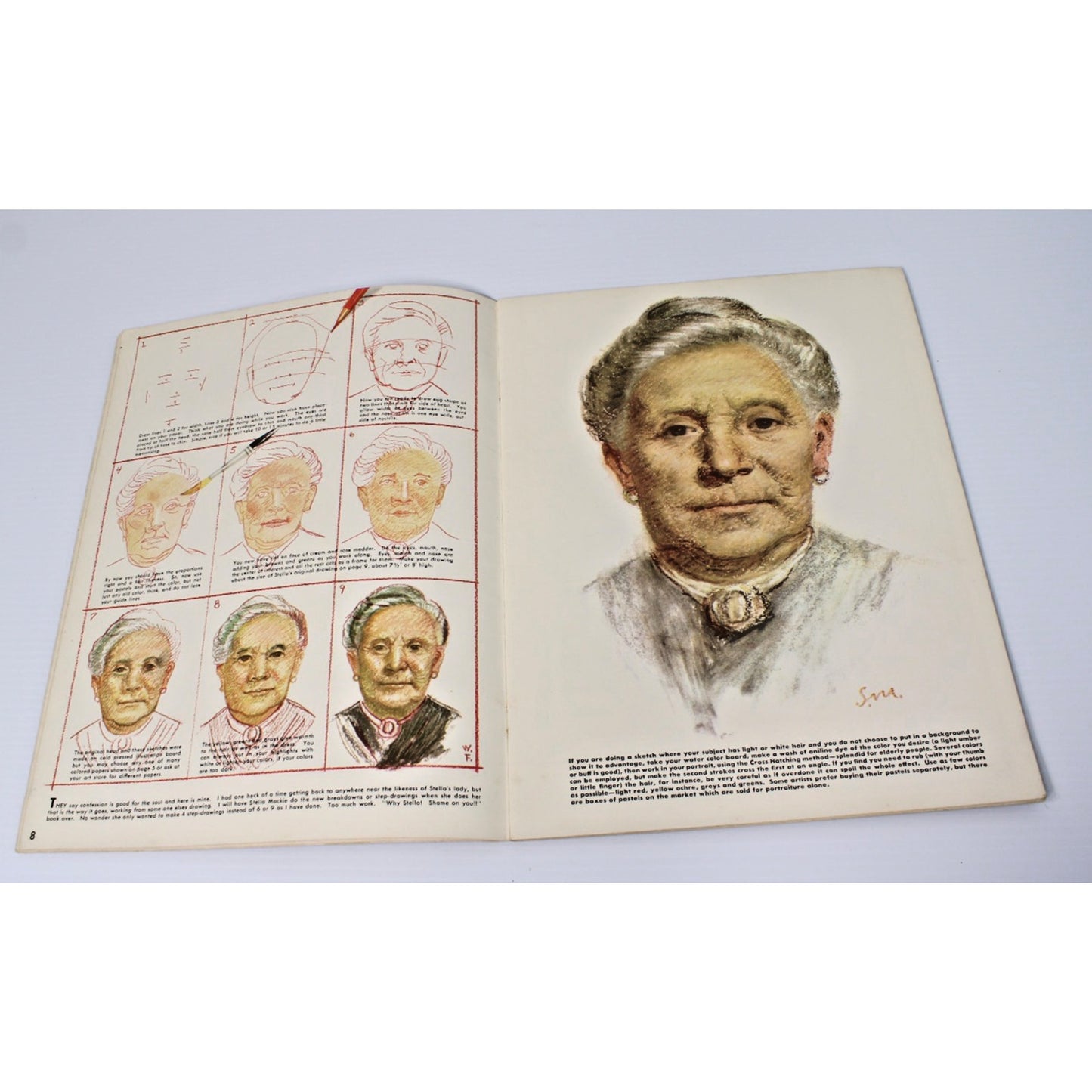 How to Draw with Pastels- Walter Foster #6 Vintage Art Instruction & Technique