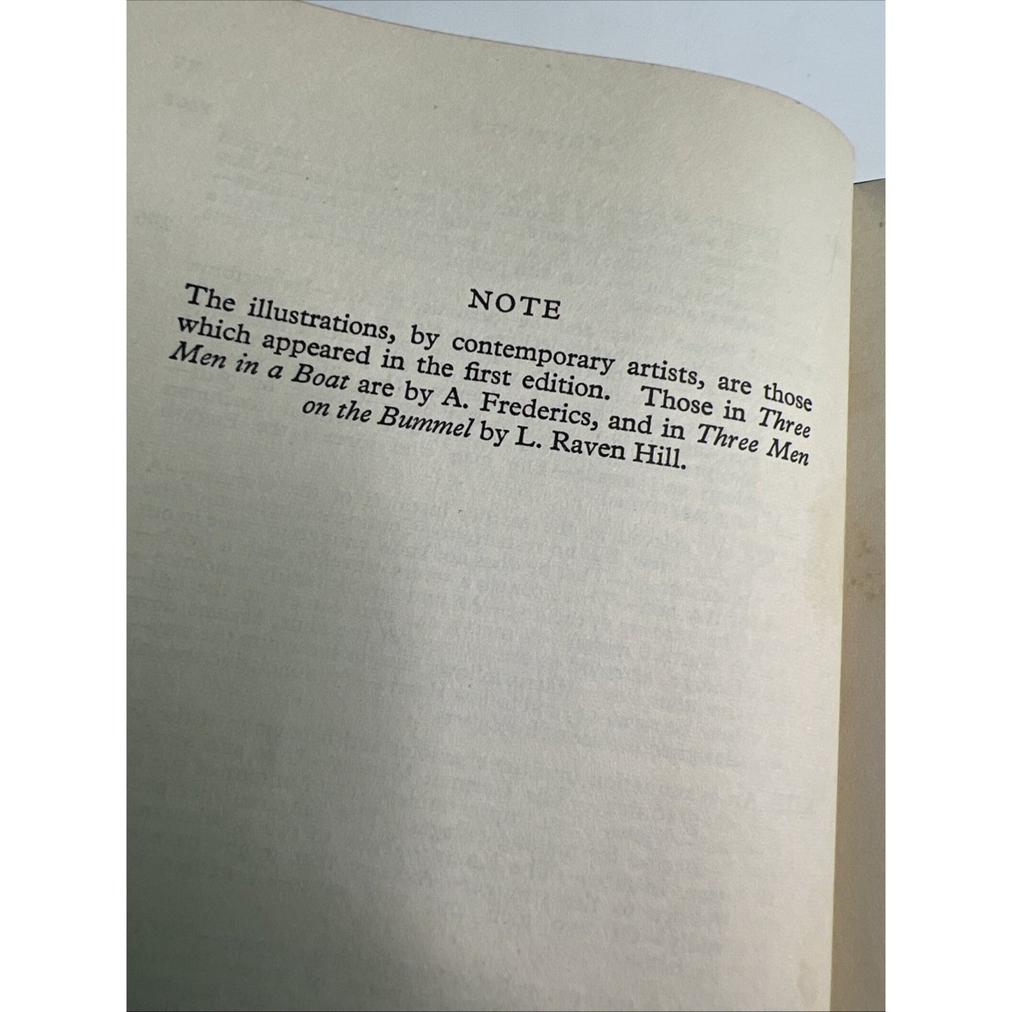 Three Men in a Boat & Three Men on the Bummel Jerome K. Jerome 1957 HC DJ