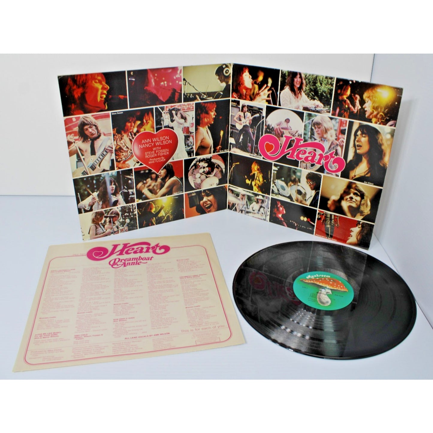 Heart- Dreamboat Annie, 1976 Mushroom MRS 5005 Gatefold LP w/ Sleeve, LA- EX/ VG