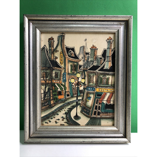 FRAMED Acrylic On Board PARIS PARISIAN FRENCH CITYSCAPE SIGNED