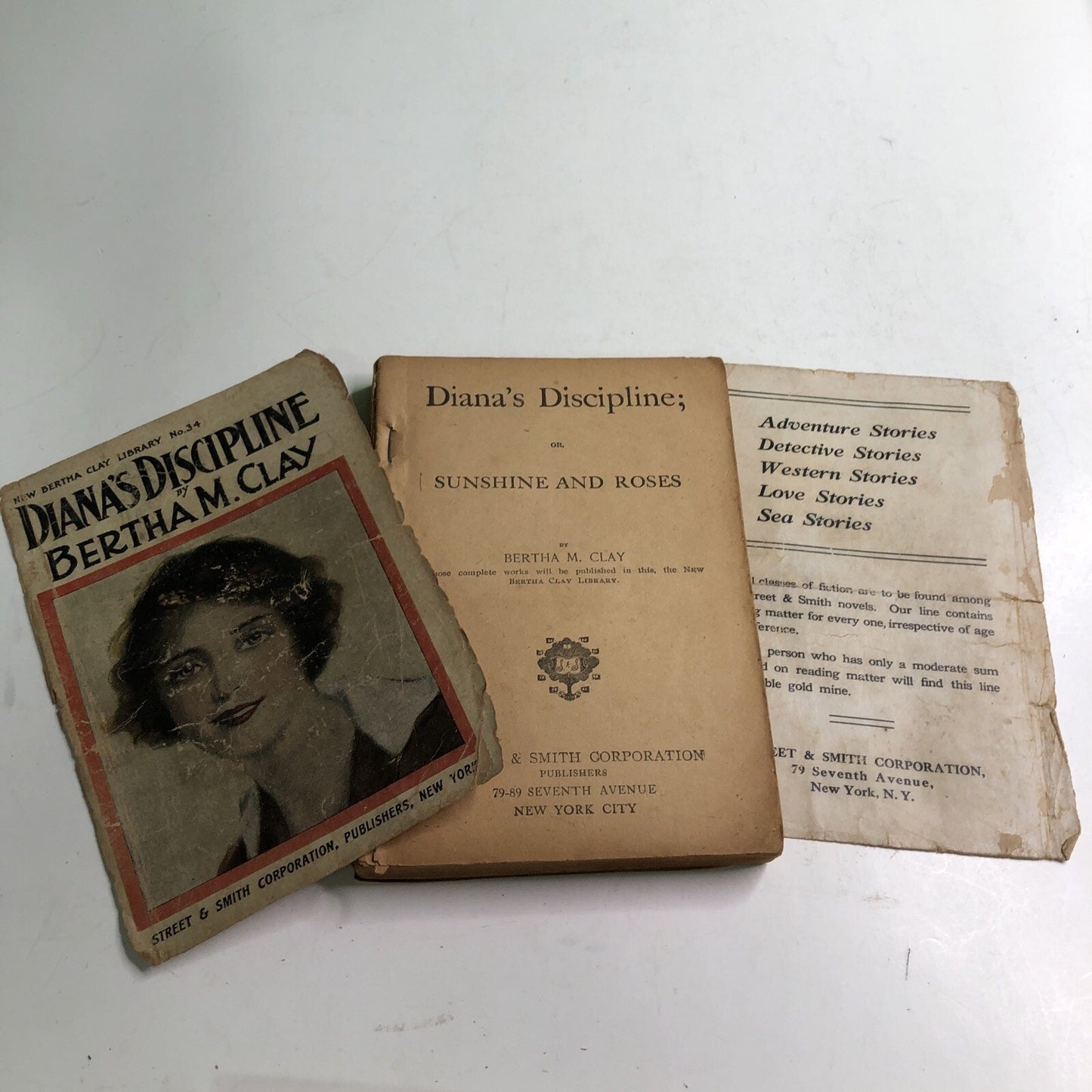 Diana’s Discipline by Bertha M. Clay No. 34 PB Copyright 1900 Antique
