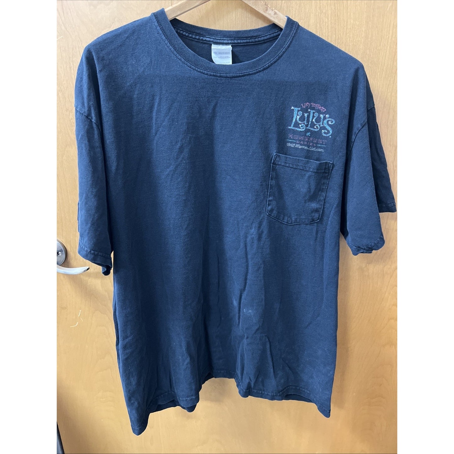 LuLu's Lucy Buffett T-Shirt Adult Size Extra Large XL Gulf Shores Alabama Marina