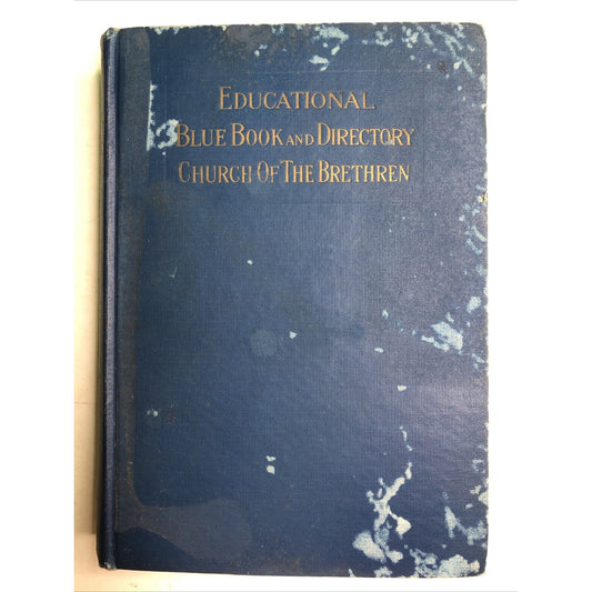 Educational Blue Book and Directory of the Church 1st Edition Cable & Sanger