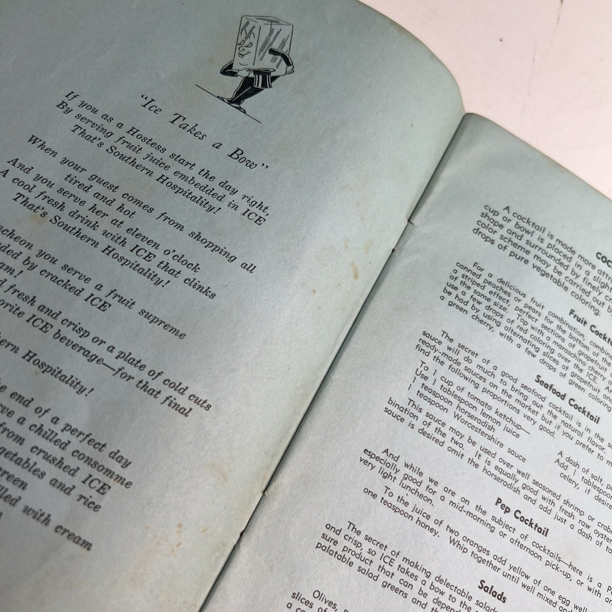 RARE Mobile AL Ice Delivery Recipes & Suggestions Cookbook History Royal Street