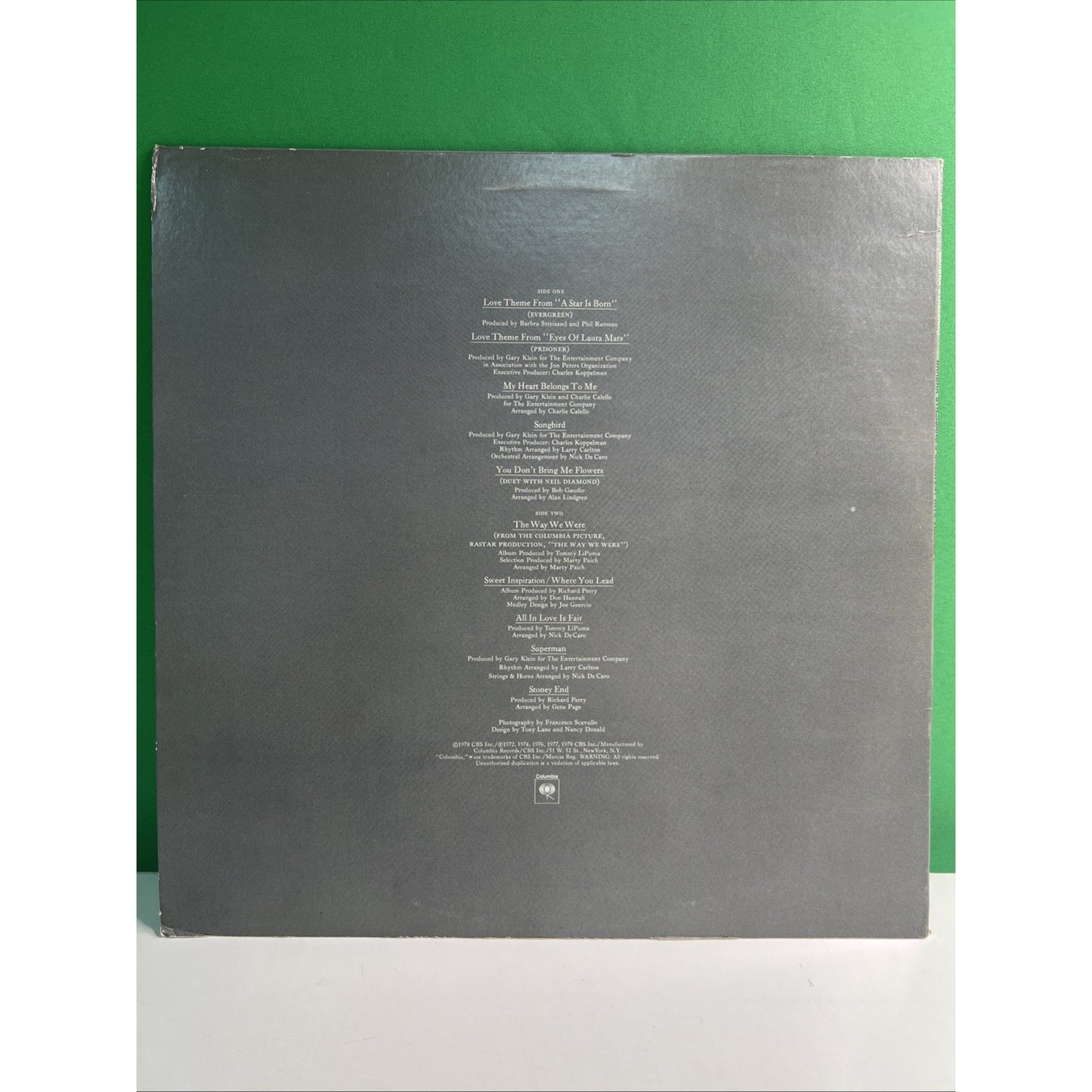 Barbra Streisand's Greatest Hits Volume 2 Record LP Album 1978