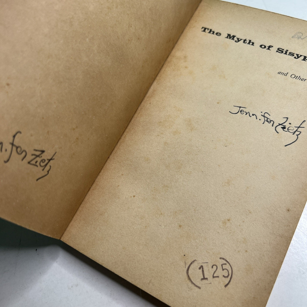 Albert Camus The Myth of Sisyphus And Other Essays 1955 PB