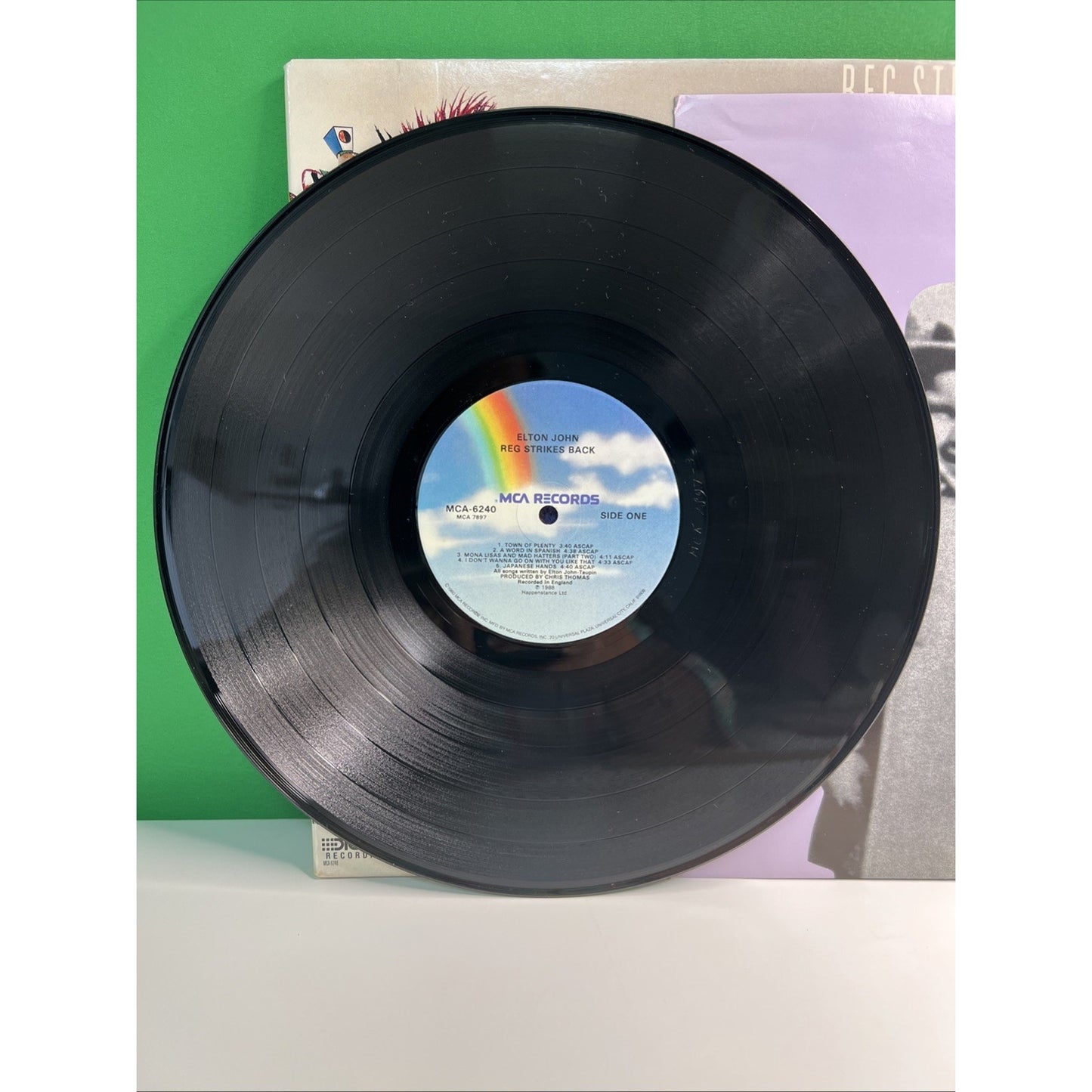 Elton John Reg Strikes Back 1988 Vinyl LP Record Gatefold MCA Records
