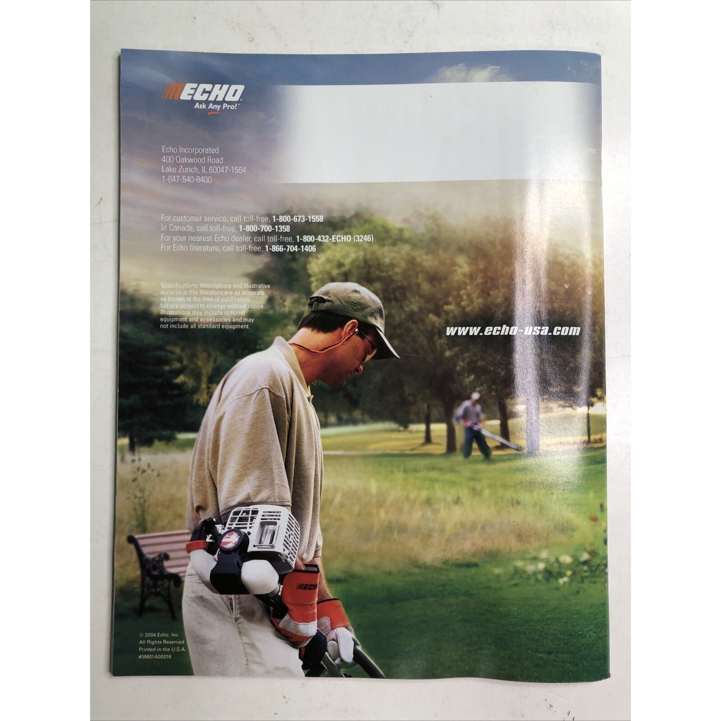 Original Echo Sale Brochure 2004 Master Products Catalog #5M01A00016