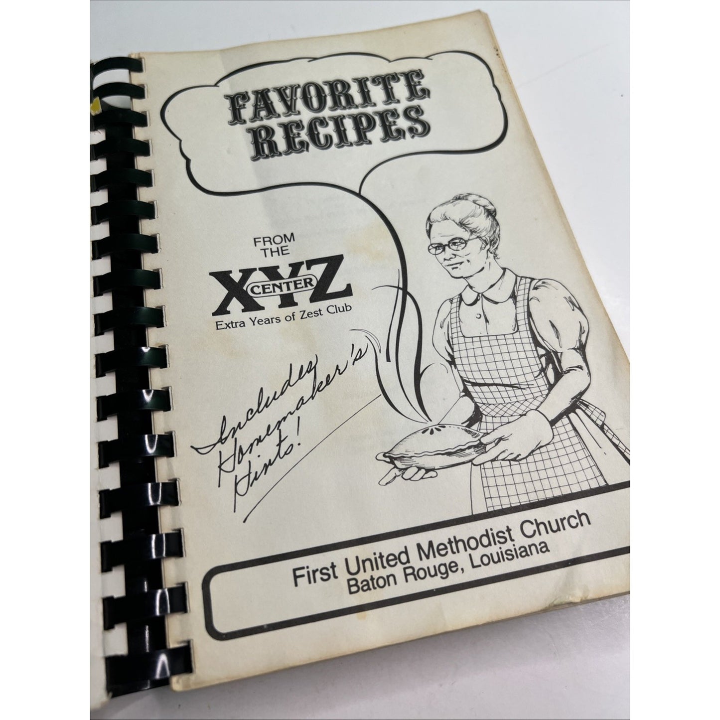 1978 Cookbook XYZ Club First United Methodist Church Baton Rouge Louisiana LA