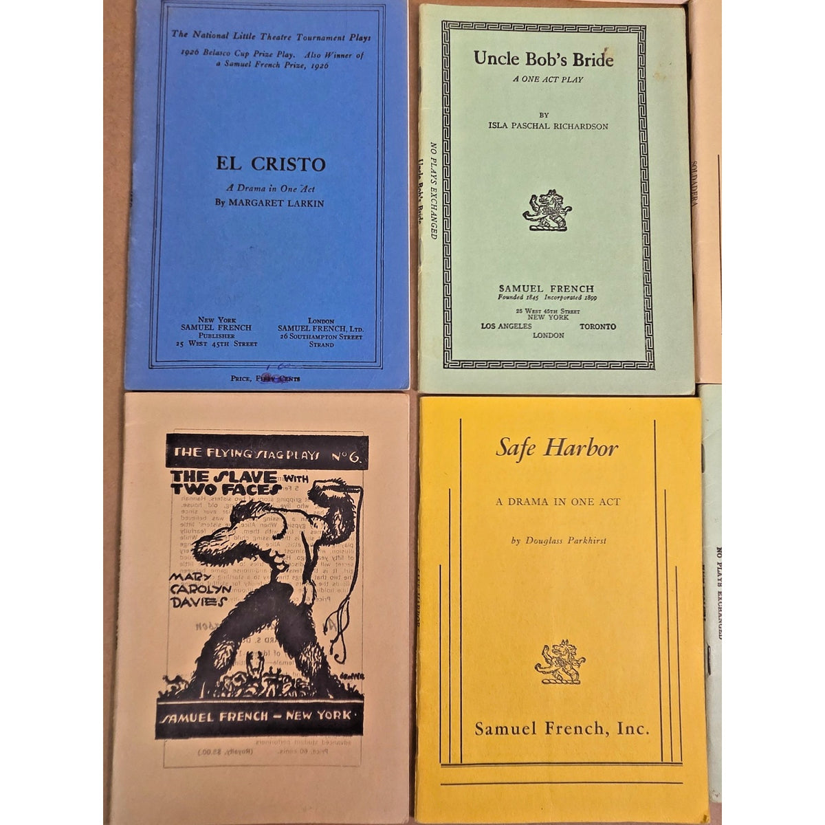 Lot of 14 Vintage Samuel French One-Act Play Scripts - Brecht & Rare Flying Stag