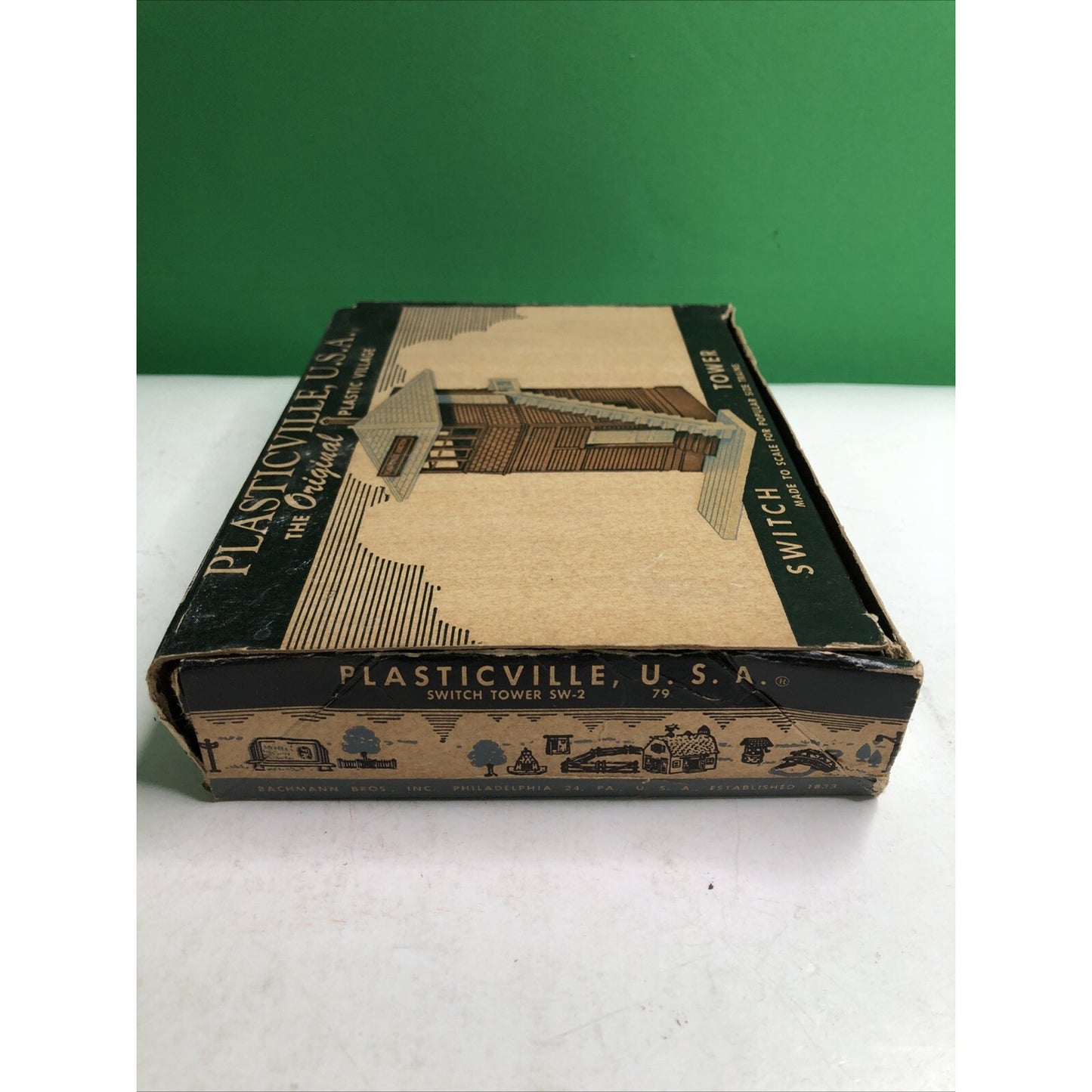VINTAGE BACHMANN PLASTICVILLE SWITCH TOWER 1952 MODEL SW-2 Scaled For Trains