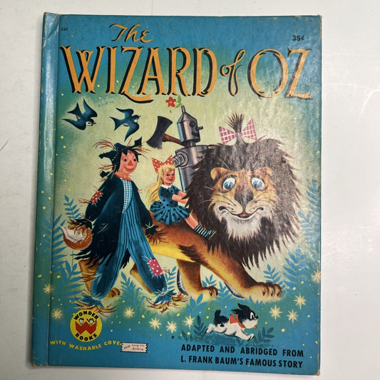 The Wizard Of Oz By Wonder Books 1951 L. Frank Baum Tom Sinnickson Illustrated