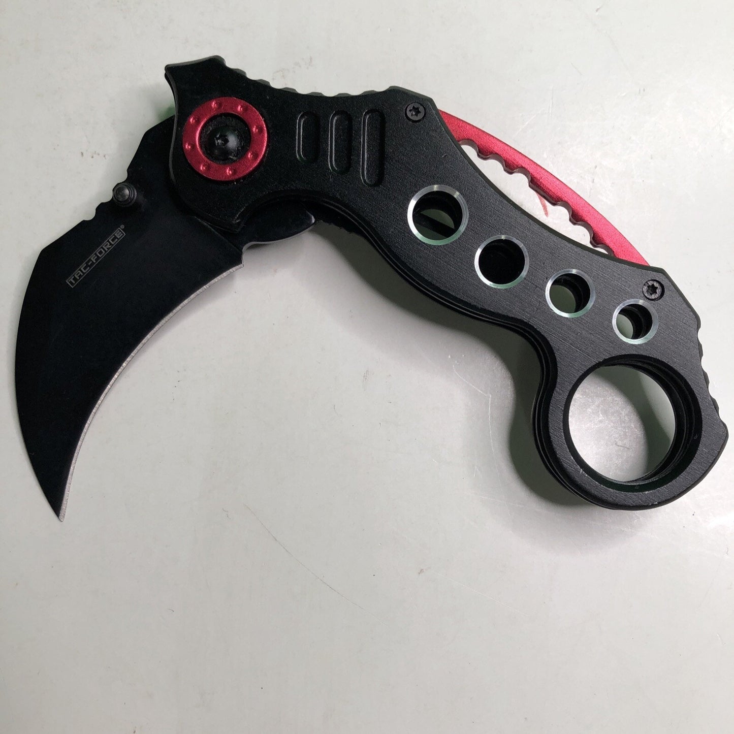 Tac-Force TF-578 Karambit Folding Pocket Knife Stainless Liner Assisted Black
