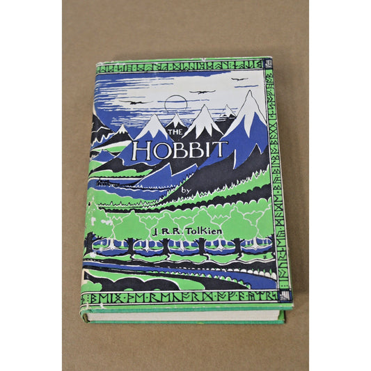 "The Hobbit" by J.R.R TOLKIEN, Houghton Mifflin, c.1966 Green HC/DJ VG+