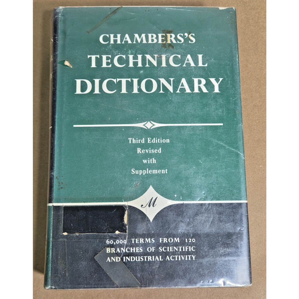 Vintage 1962 Chambers's Technical Dictionary - Eglin Air Force Base Library Copy