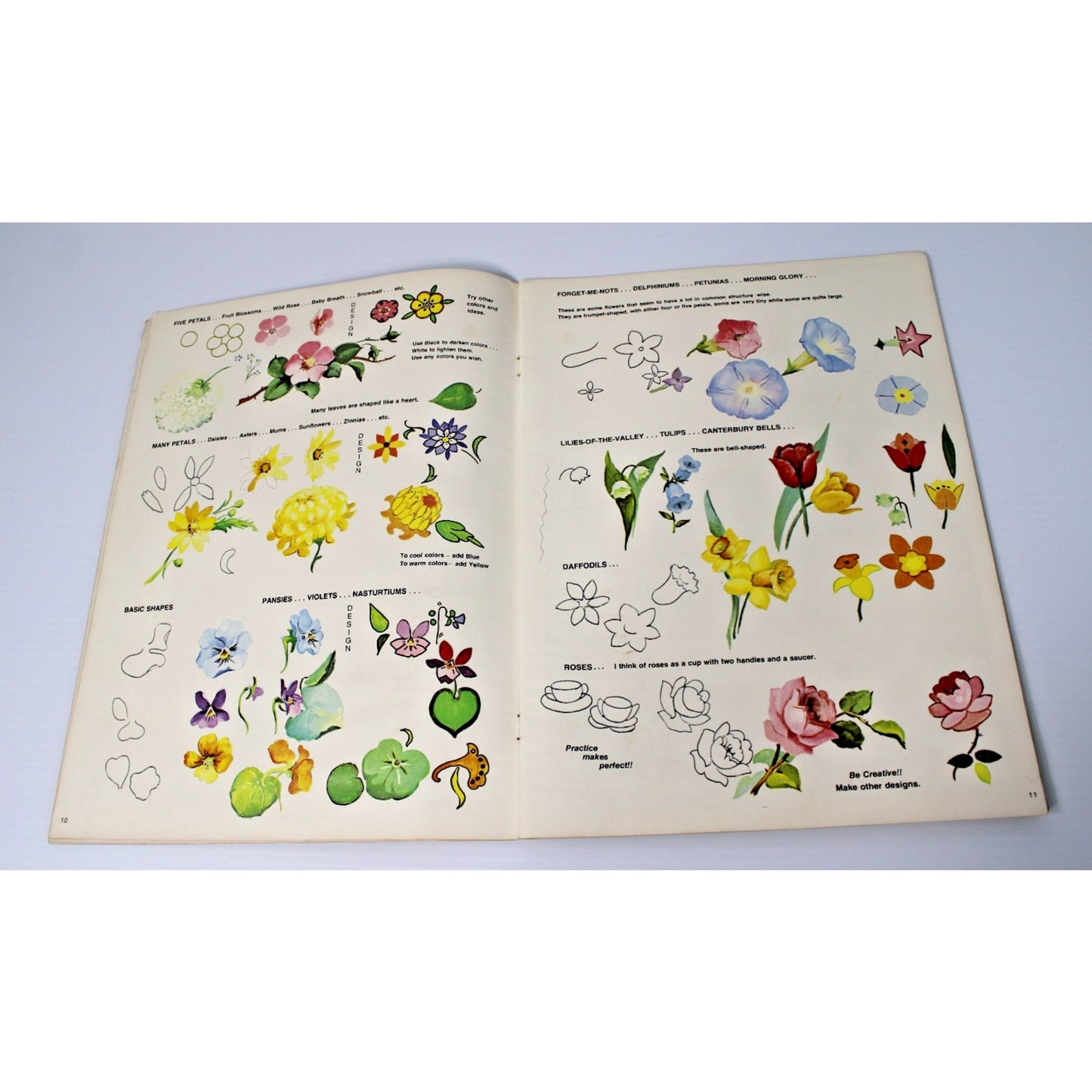 Flowers & Designs to Copy- Lola Ades, Walter Foster #157 Vintage Art Instruction