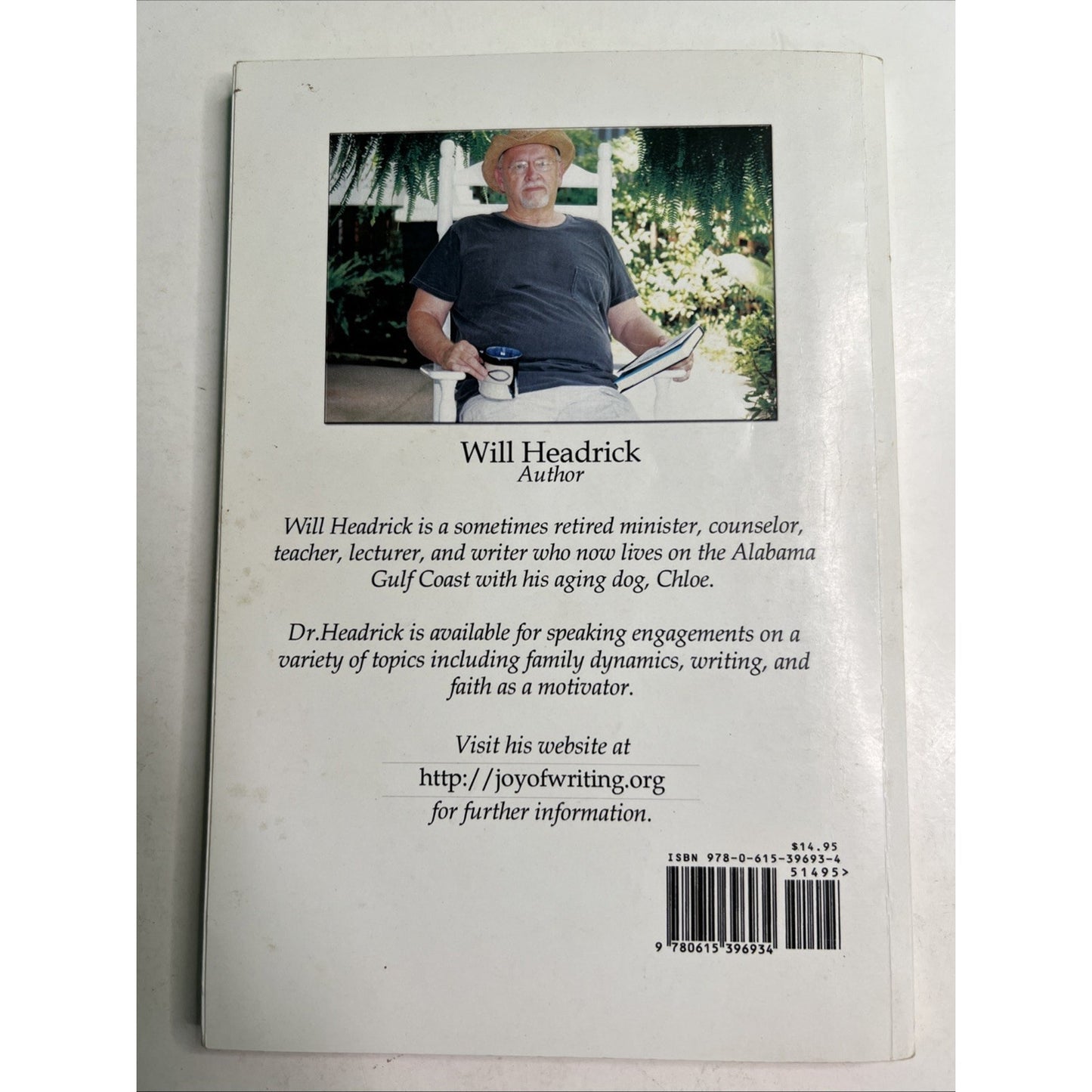 SIGNED Porch Ponderings by Will Headrick 2010 PB Alabama Author