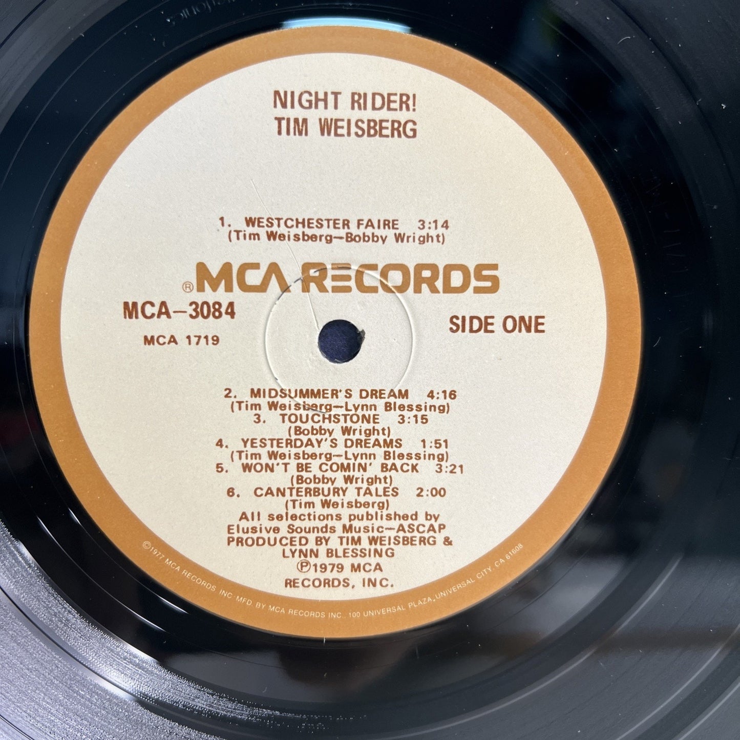 TIM WEISBERG Night Rider 1979 MCA-3084 RECORD JAZZ LP Album
