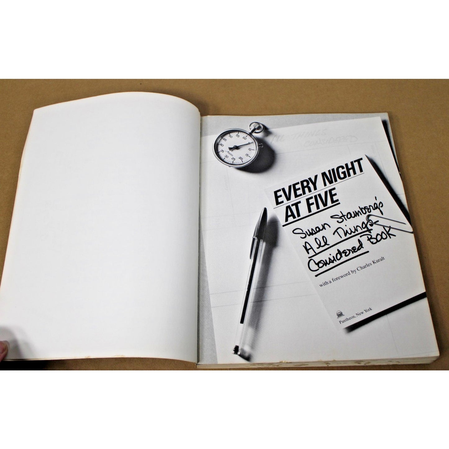 Every Night at Five by Susan Stamberg, NPR Pioneer Memoir- 1982 Pantheon