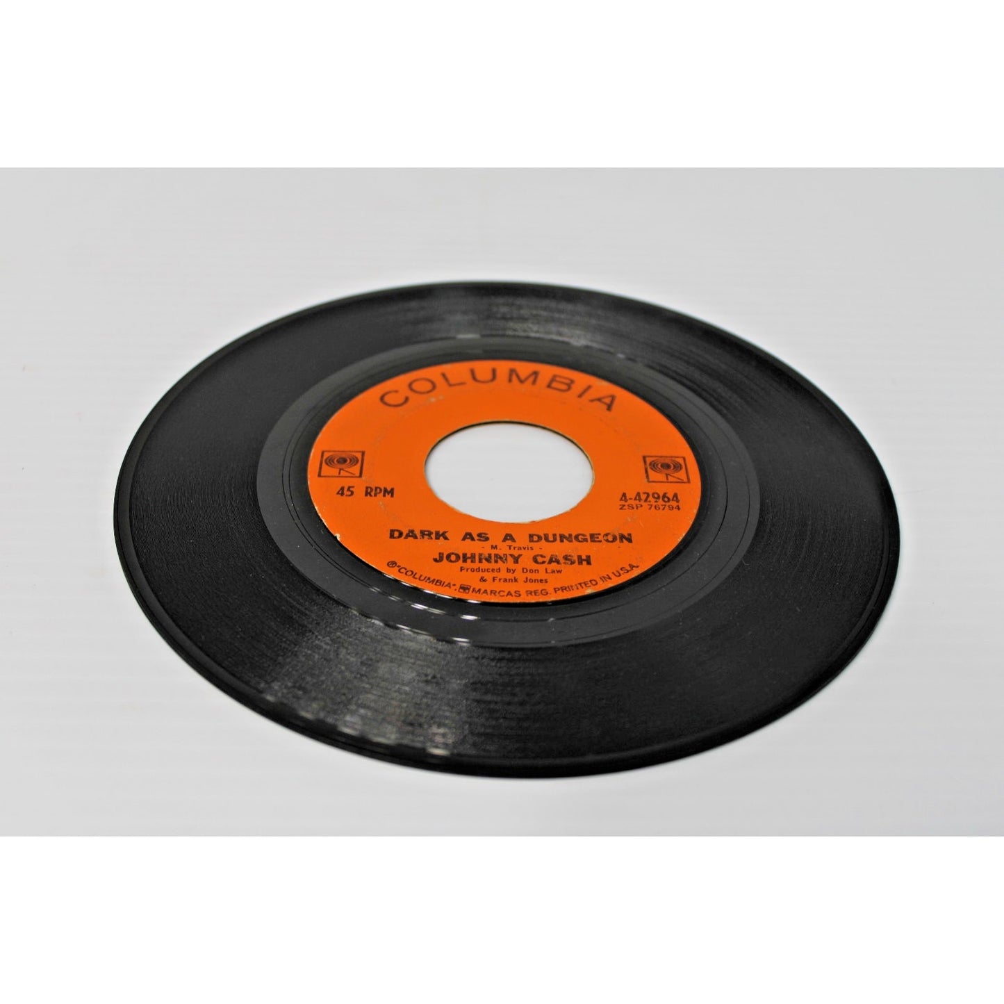 Johnny Cash- Understand Your Man/ Dark As A Dungeon, 7" Vinyl 45 RMP Record 1964