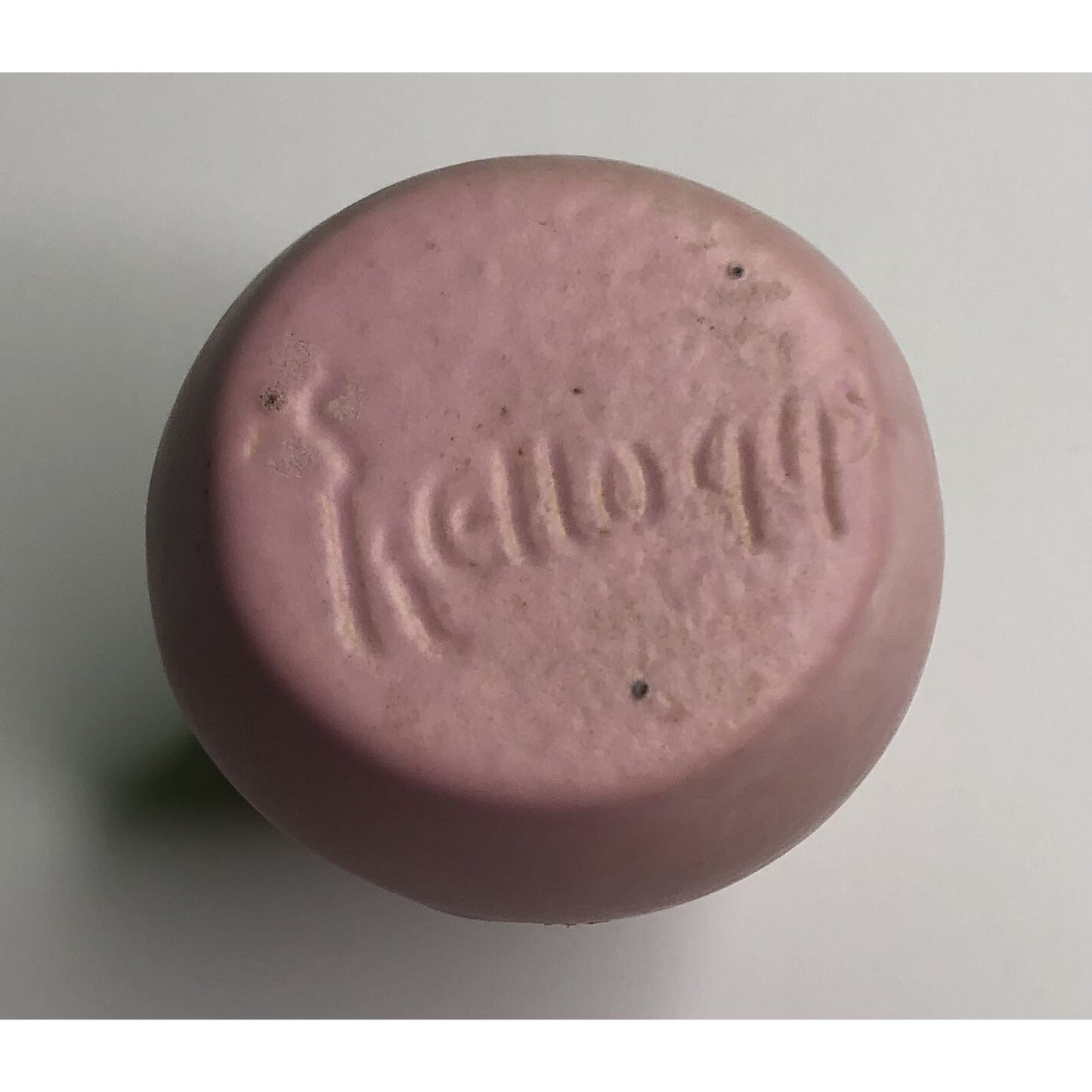 Vintage KELLOGGS POTTERY CREAMER Vase Pink Northern Michigan