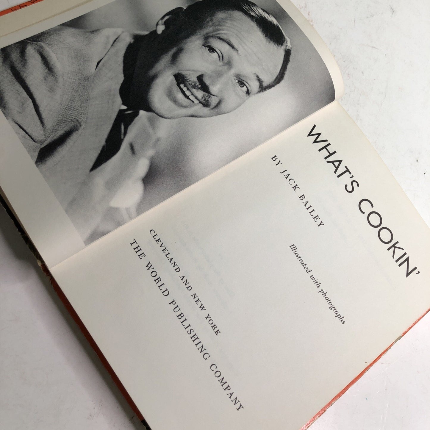 Jack Bailey's What's Cookin' 1949 HC Cookbook Humor Illustrated Signed