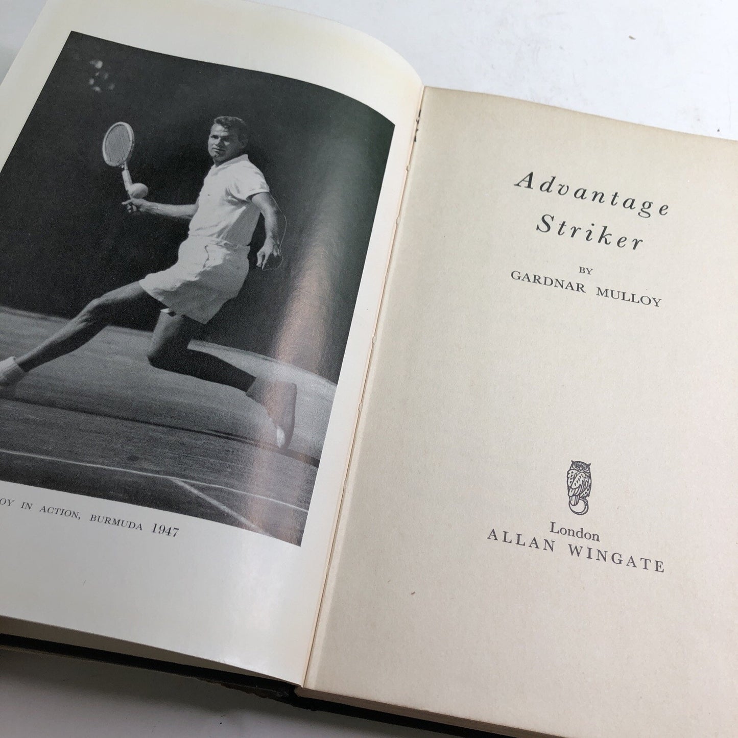 Gardnar Mulloy Advantage Striker Hardcover Dust Jacket 1959 1st Edition