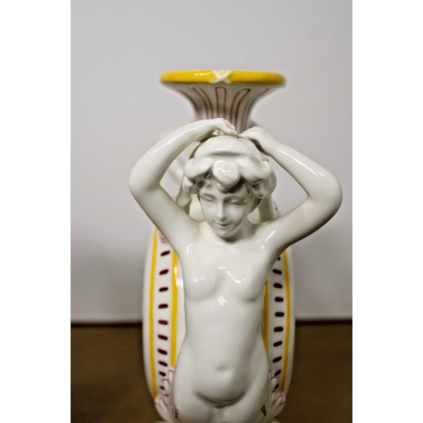 Pair of Porcelain Mermaid Vases by Jeanne Reed's Historic Charleston Foundation