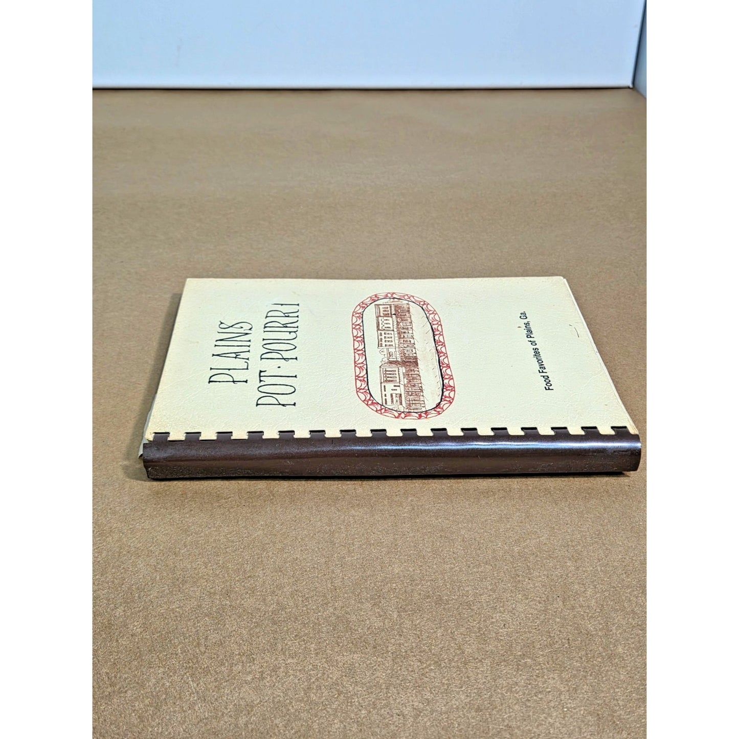 Vintage 1977 Plains Pot-Pourri Cookbook - Jimmy Carter Family Recipes Comb Bound