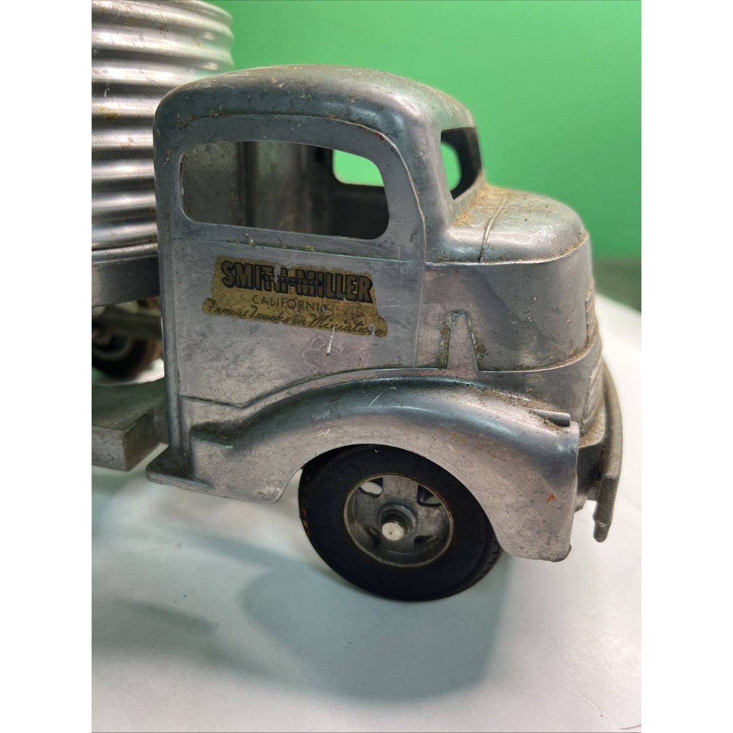 Vintage Smith Miller Silver Streak GMC Truck & Fruehauf Trailer SMITTY TOYS