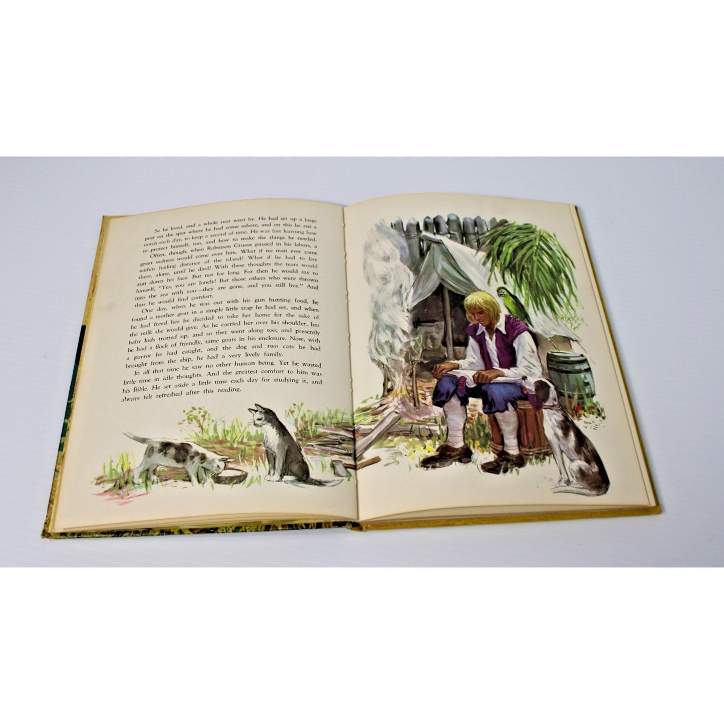 The Story of Robinson Crusoe Random House Hardcover Illustrated Book 1952