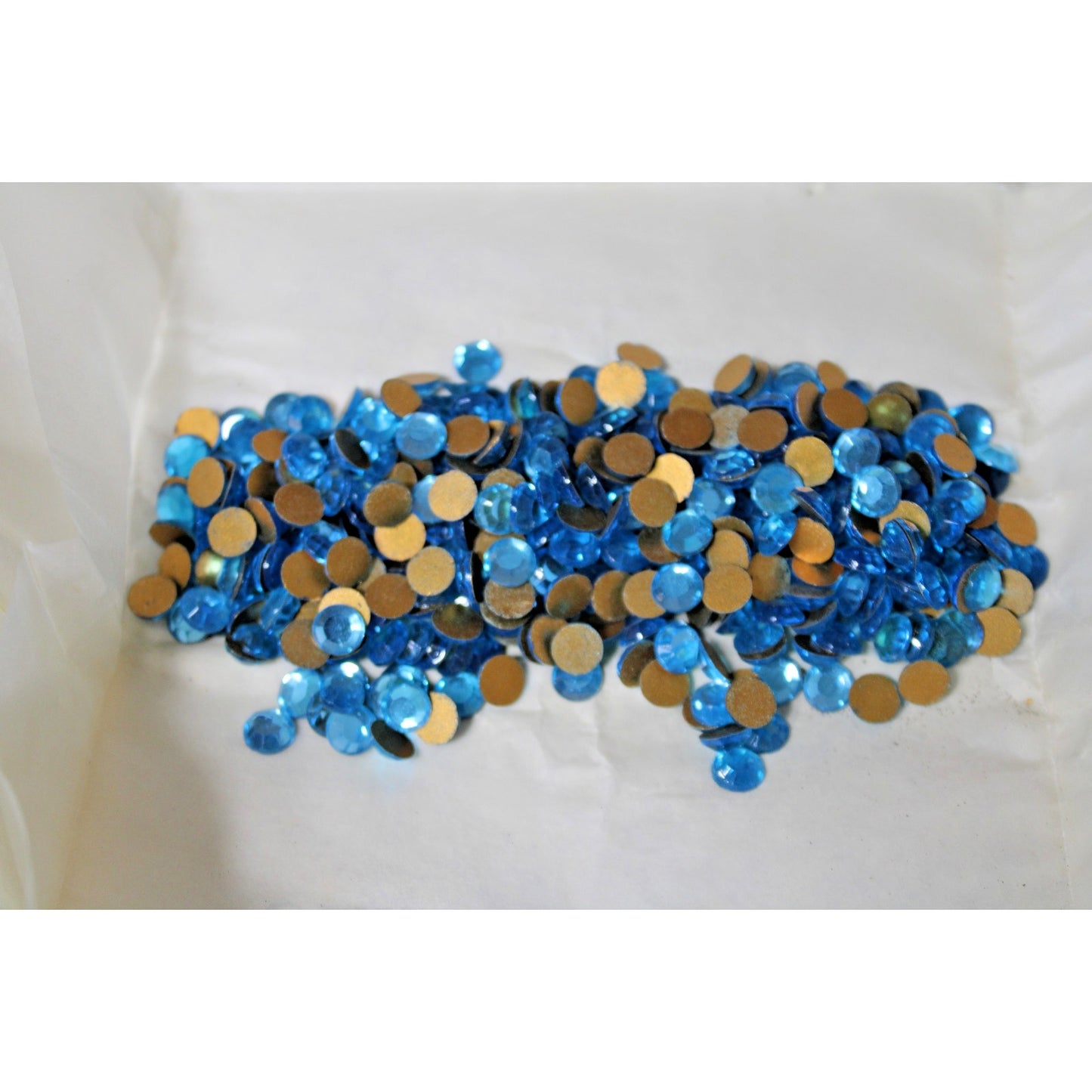 2 lbs Assorted Flat-back Glass Crystal Navette Rhinestone Jewels, West German
