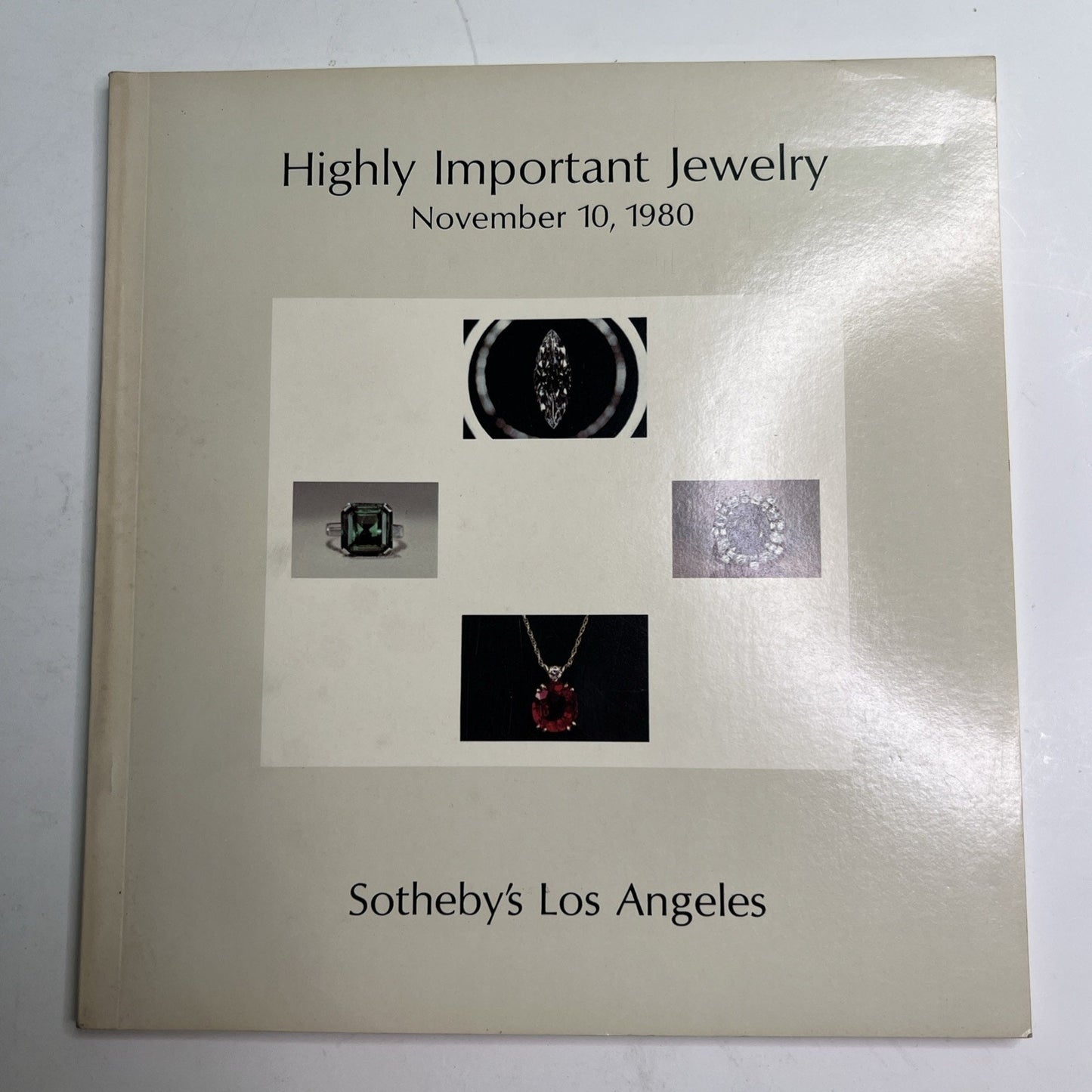 Sotheby’s Los Angeles Auction Catalog November 10, 1980 Highly Important Jewelry