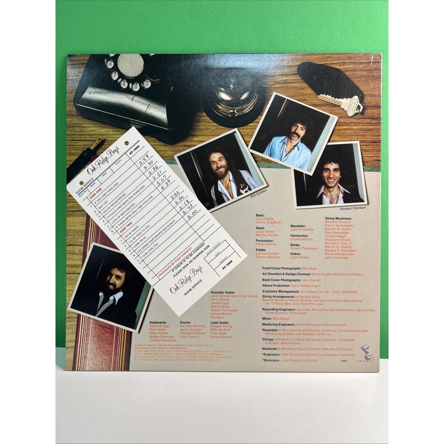 Lot 4 OAK RIDGE BOYS LP Albums Room Service Together Have Arrived Fancy Free