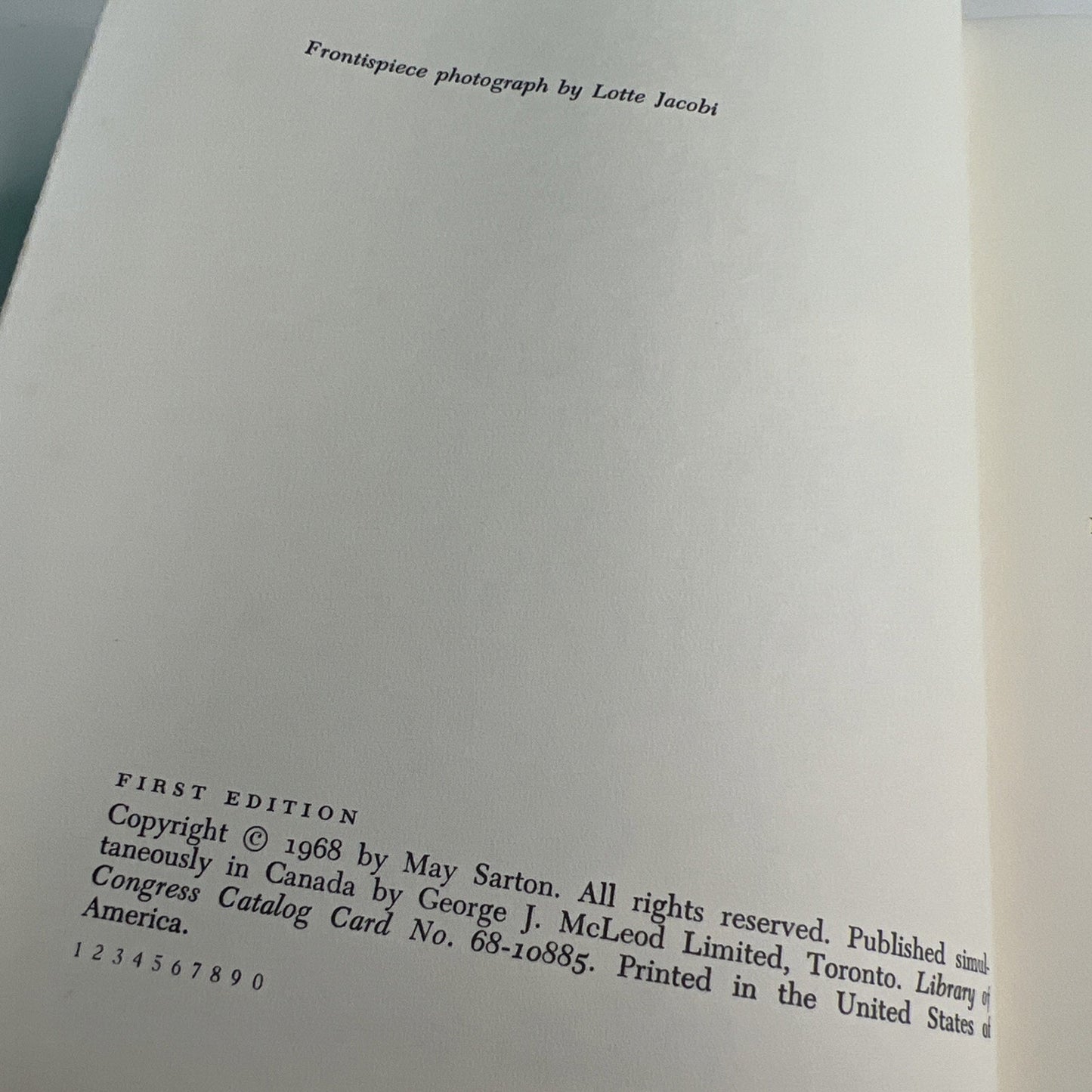 Plant Dreaming Deep 1968 HC DJ 1st Edition By May Sarton W/Letter To Sam Morison