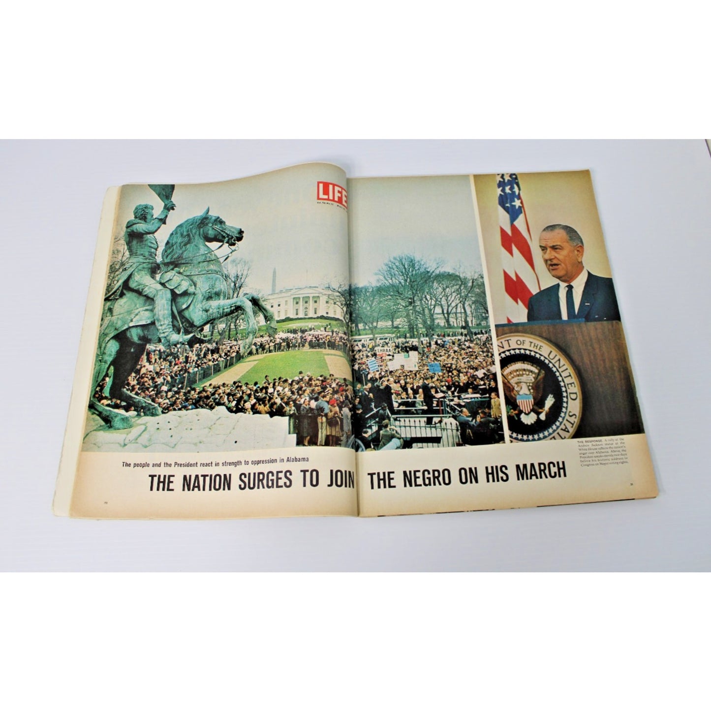 1965 March 26 Life Magazine- Dr. Martin Luther King Selma, AL Civil Rights March