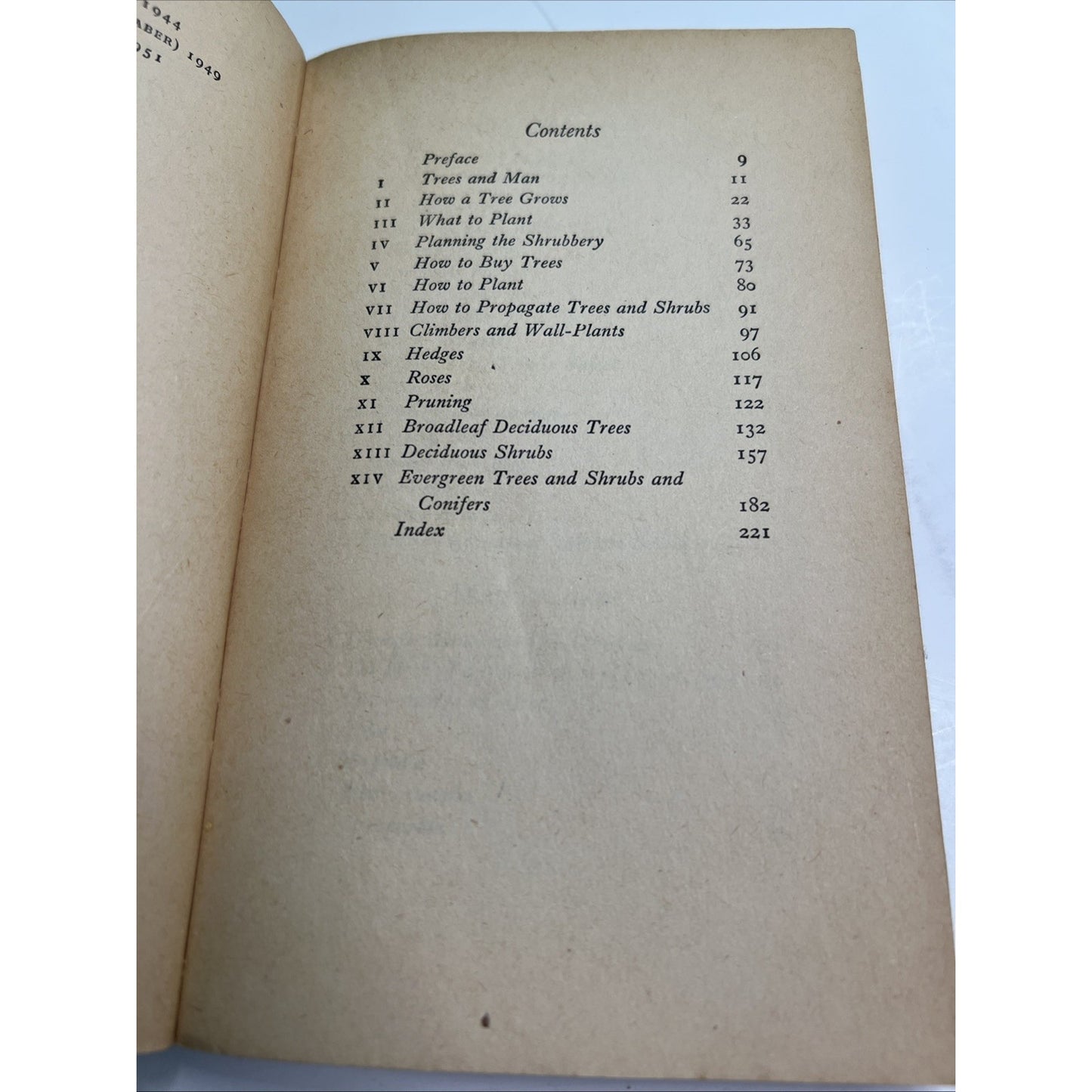 Trees and Shrubs 1951 PB by W. H. Rowe Illustrated