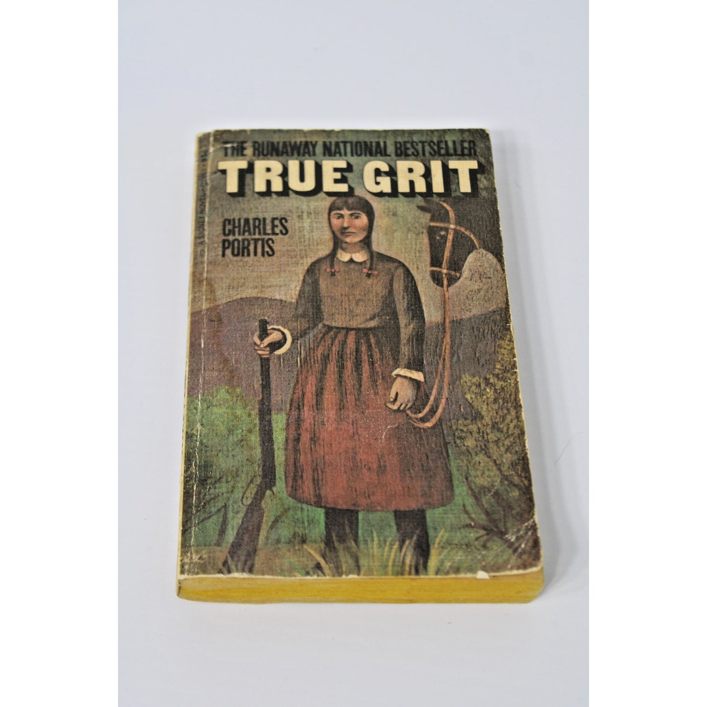 Vtg 1969 True Grit- Charles Portis Signet Books 7th Printing Movie Promo Western