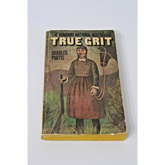 Vtg 1969 True Grit- Charles Portis Signet Books 7th Printing Movie Promo Western