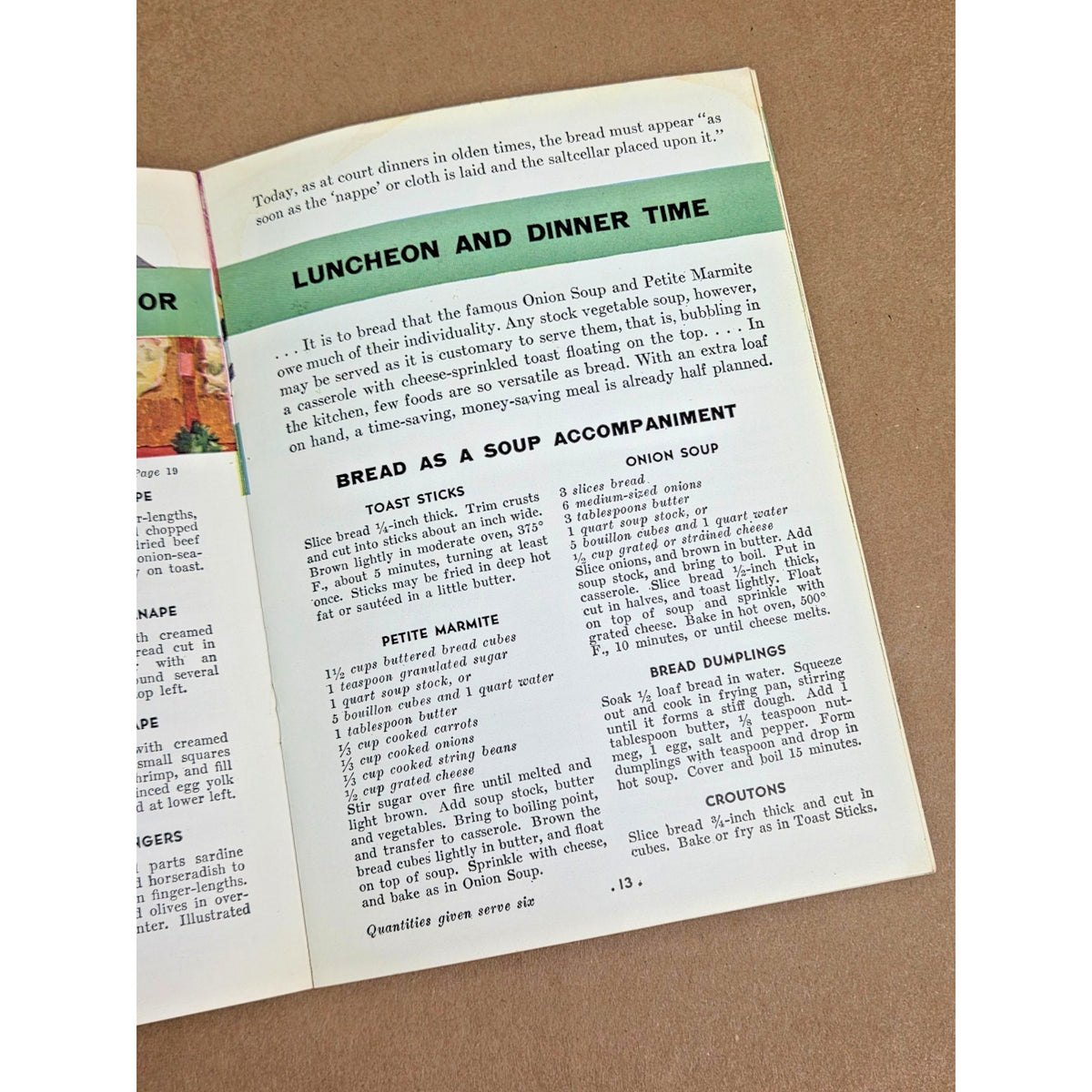 1931 Bond Bread 88 Mealtime Surprises Vintage Recipe Booklet Cookbook