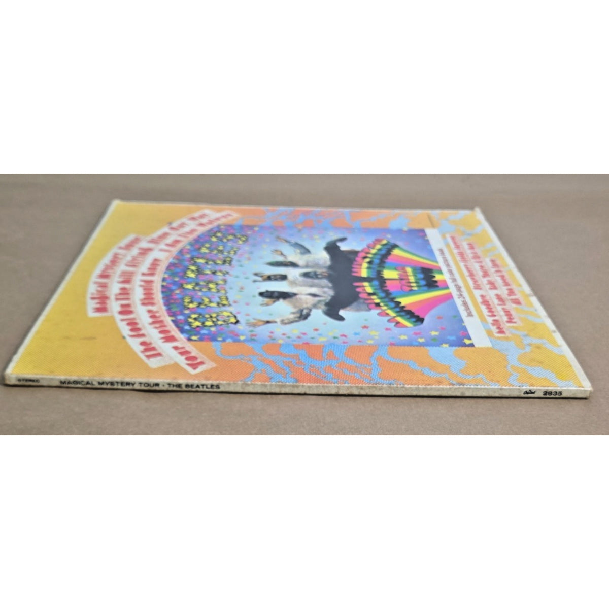 Vintage Beatles Magical Mystery Tour LP Rainbow Label+1969 Paul is Dead Clipping