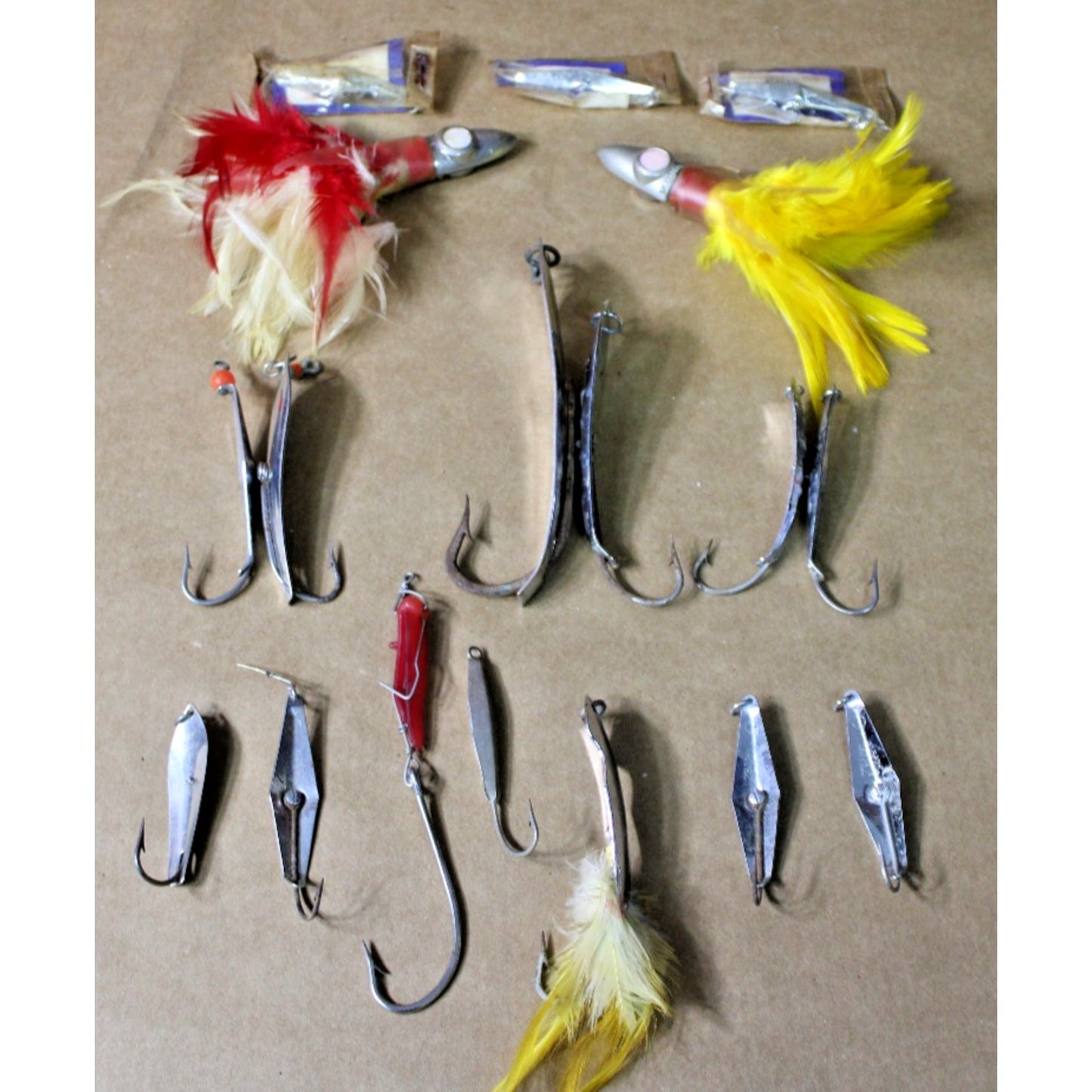 Lot Of Vintage Saltwater Fishing Lures Spoons Deep Sea Tuna Trolling