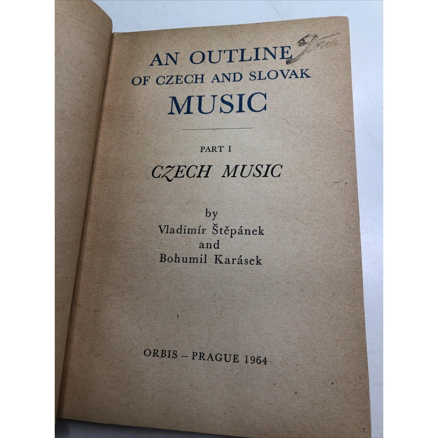 An Outline of Czech and Slovak Music Part 1 Czech Music Stepanek & Karasek 1964