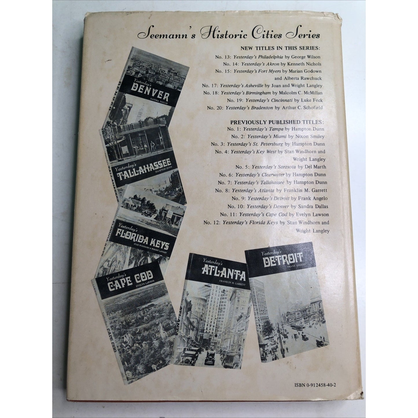 Yesterday's Birmingham by Malcolm C. McMillan Historical Book w/ Pictures 1975