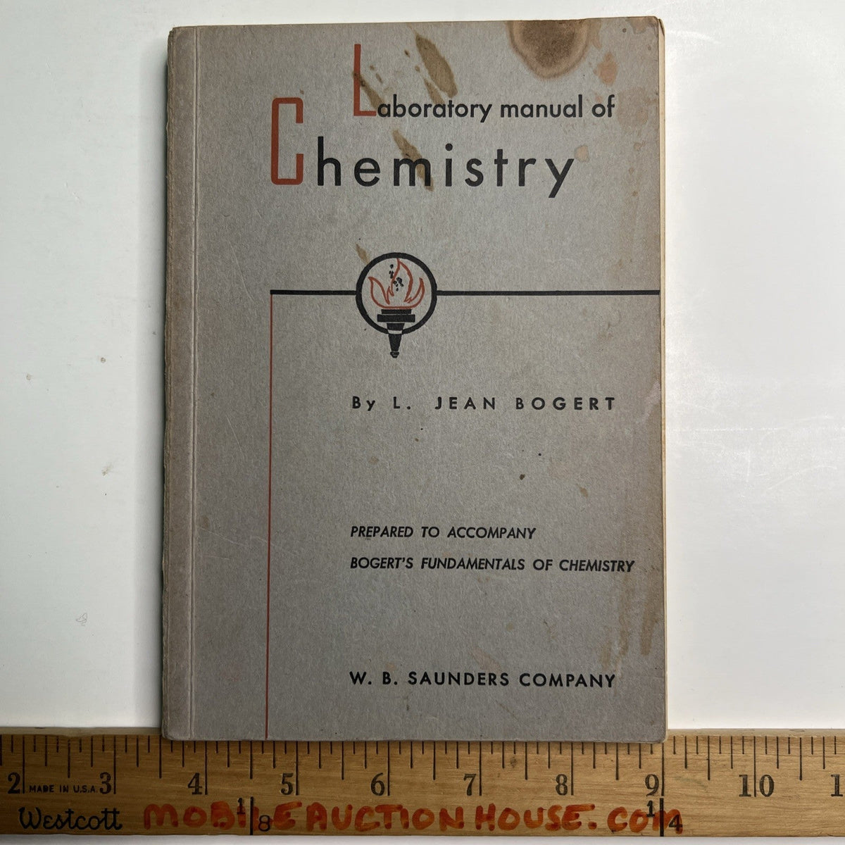 Vintage 1952 Labratory Manual of Chemistry by L. Jean Bogert PB Illustrated