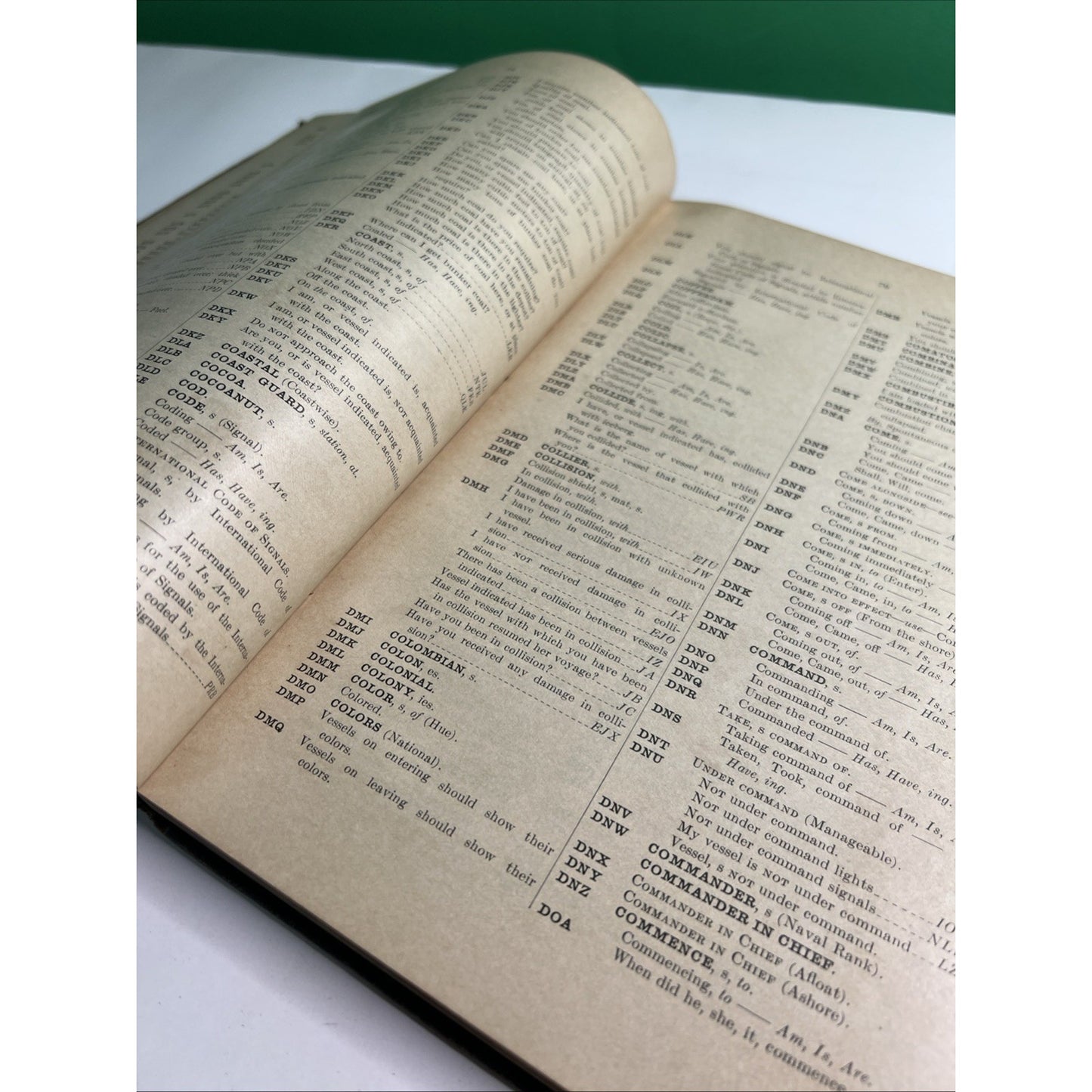 1931 INTERNATIONAL CODE OF SIGNALS VOLUME 1 AMERICAN EDITION H.O. No. 87 1933