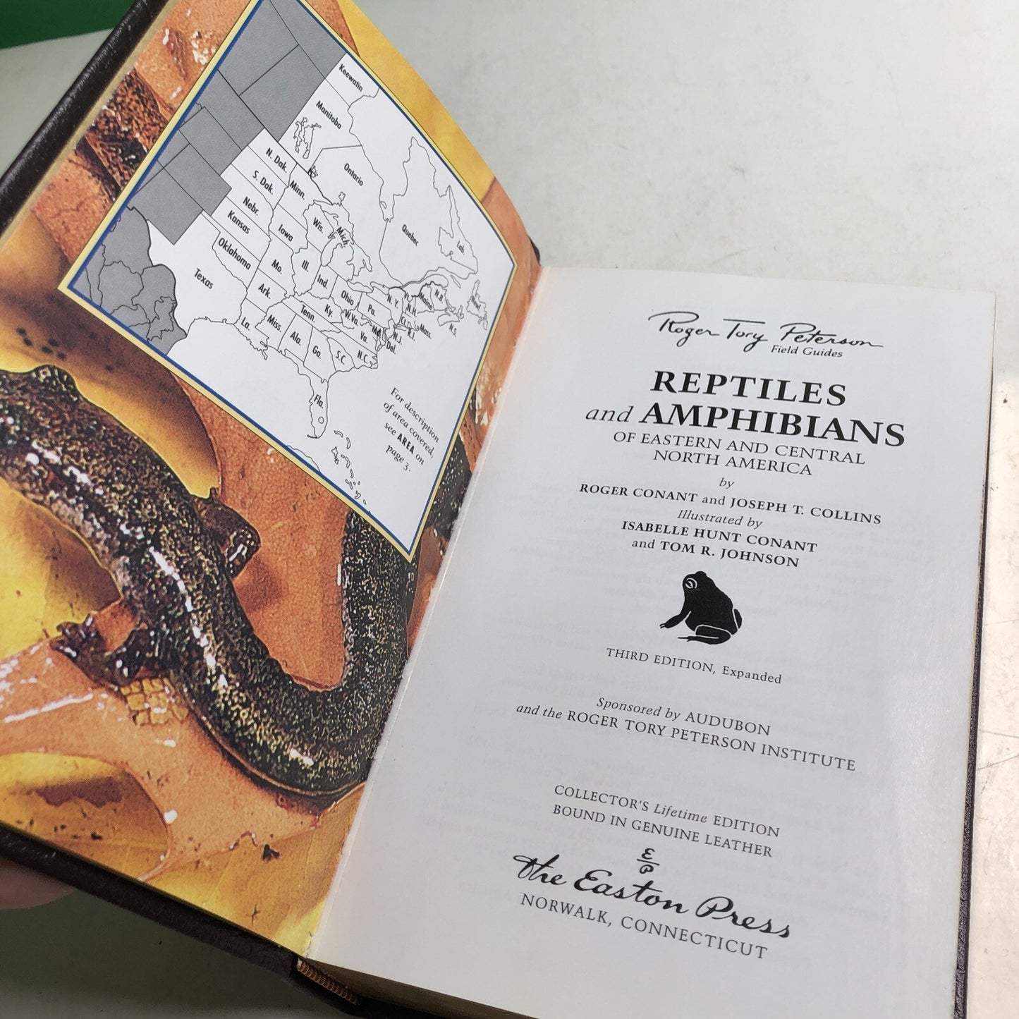 Roger Tory Peterson Field Guides: EASTERN REPTILES & AMPHIBIANS HC Leather Bound